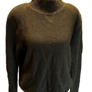 Army green turtleneck